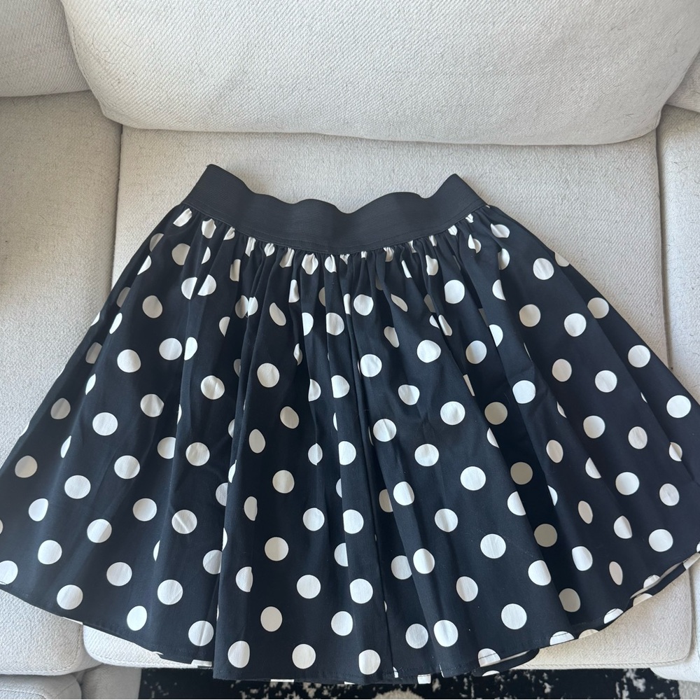 Polka Dot Black and White Skirt